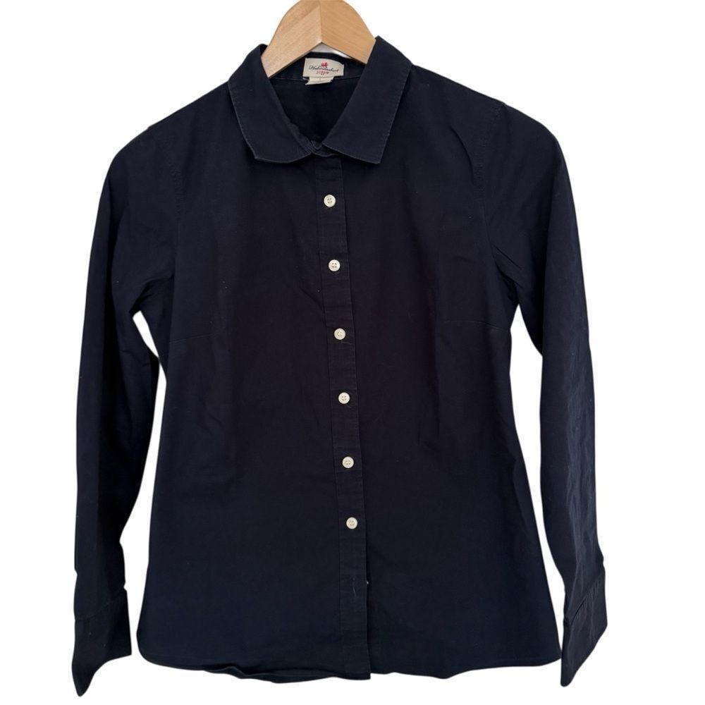 J. Crew Haberdashery Navy Blue Button-Up Shirt